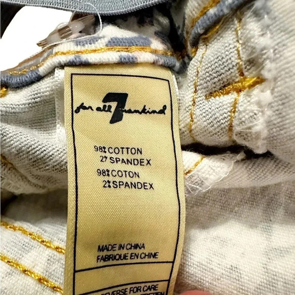 7 For All Mankind | Girls’ Splatter Skinny Jeans (4T) 👖 - Picture 7 of 7